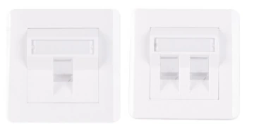 45 Degree Angled Network Faceplate