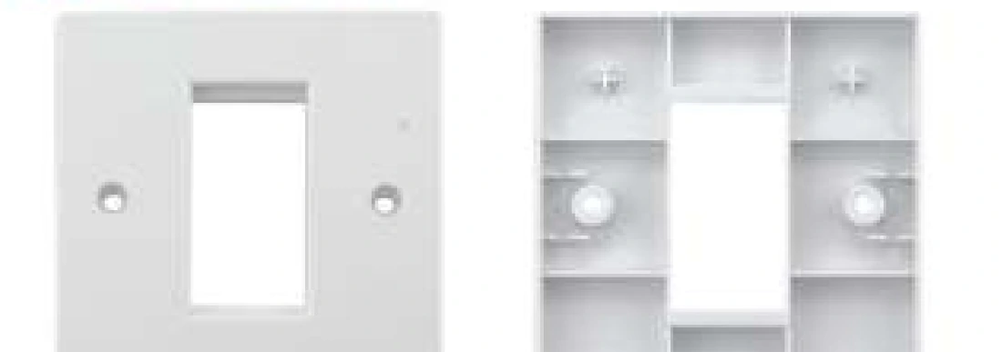UK Style Single Port Data Faceplate